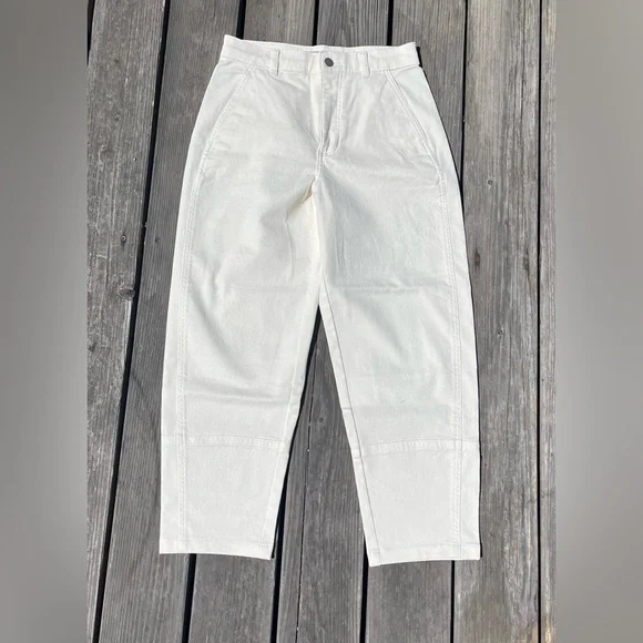 Everlane The Utility Barrel Pant - Bone (8) - Picture 3 of 6